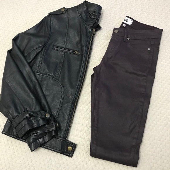 Paige Verdugo Luxe-Coated Ultra-Skinny Ankle Jeans - Picture 2 of 10